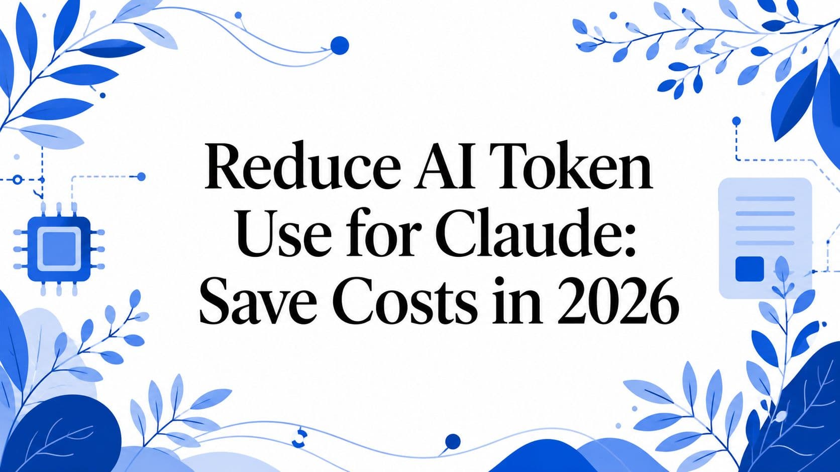 Reduce AI Token Use for Claude: Save Costs in 2026