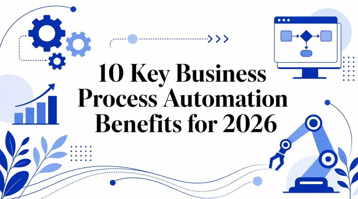 10 Key Business Process Automation Benefits for 2026