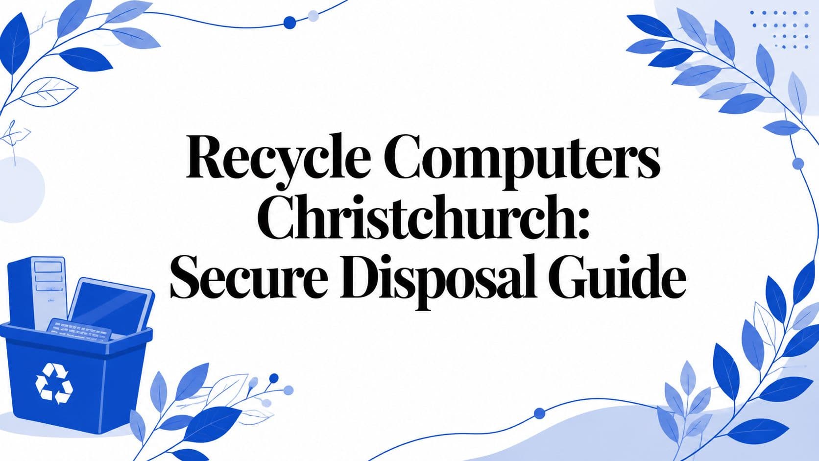 Recycle Computers Christchurch: Secure Disposal Guide